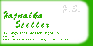 hajnalka steller business card